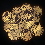 WoW Class Icons | Gold Brushed Vinyl Stickers