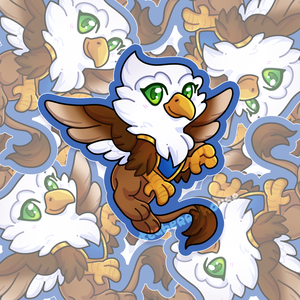 Gryphon Hatchling | Pet | Vinyl Sticker