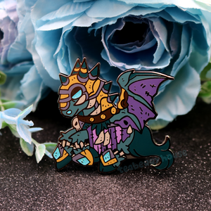 Invincible enamel pin