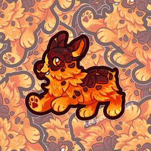 Molten Corgi | Pet | Vinyl Sticker