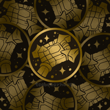 WoW Class Icons | Gold Brushed Vinyl Stickers