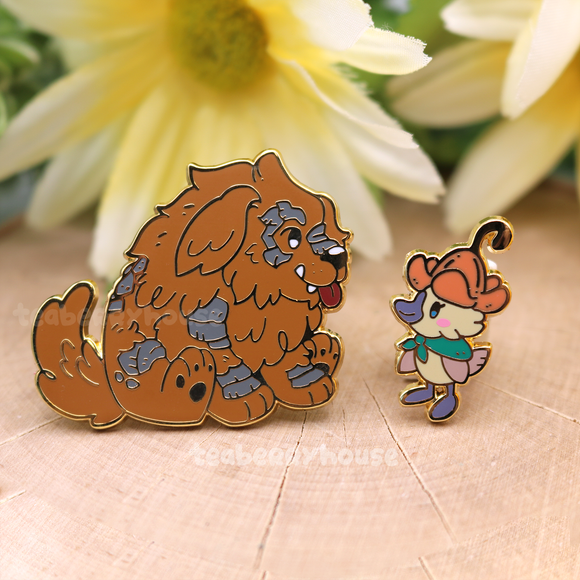 Taivan and Aura | enamel pin set