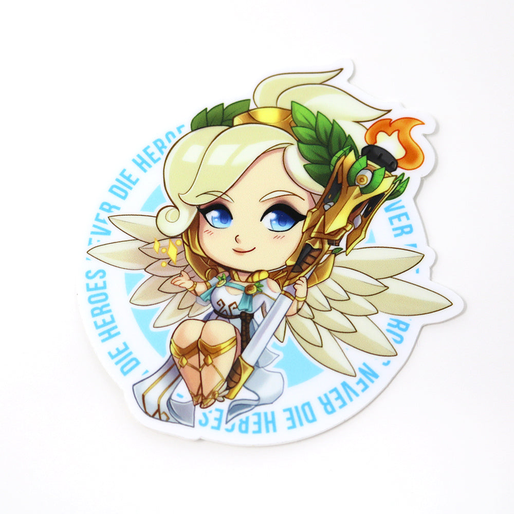 Winged Victory Mercy Sticker – TeaberryHouse