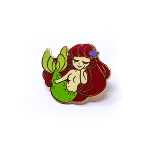 Sea Cuties: Red Mermaid special edition enamel pin