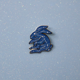 Stardust the Celestial Bunny enamel pin