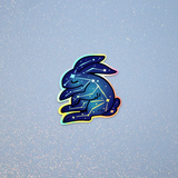 Celestial Bunny Holographic Sticker