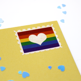Pride Flag Heart Stamp Washi Tape