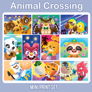 Animal Crossing Sketch print set
