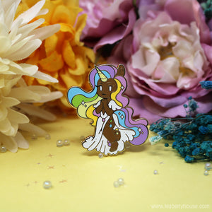 Teaberry Pin Club - Rainbow Pastel Unicorn Pride enamel pin - June 2021