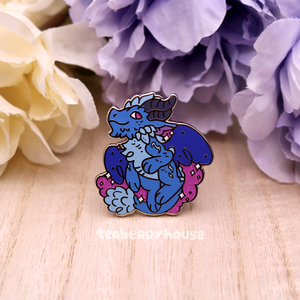 Lil' Kalecgos enamel pin - Lil Dragon Pin Club - November 2022