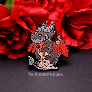 Baby Deathwing enamel pin - Lil Dragon Pin Club -September 2022