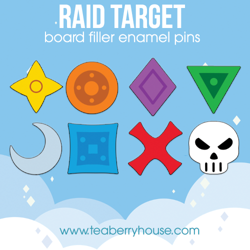 Raid Target board filler pin set