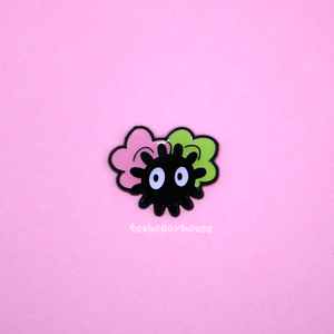 Soot Sprite enamel pin - Teaberry Pin Club - April 2022