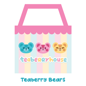Teaberry Bears Zipper Tote Bag