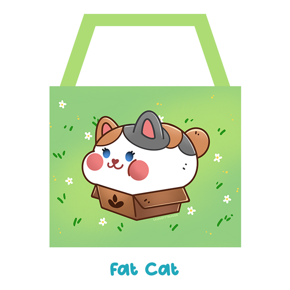 Fat Cat FFXIV Zipper Tote Bag