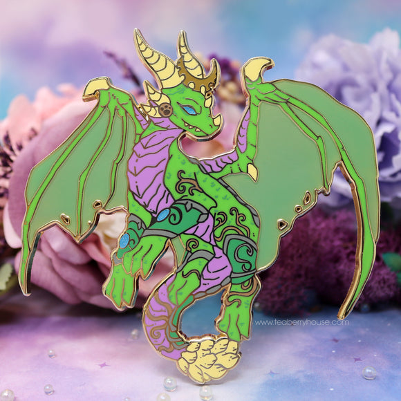 Deluxe Dragon Ysera World of Warcraft Fantasy enamel pin